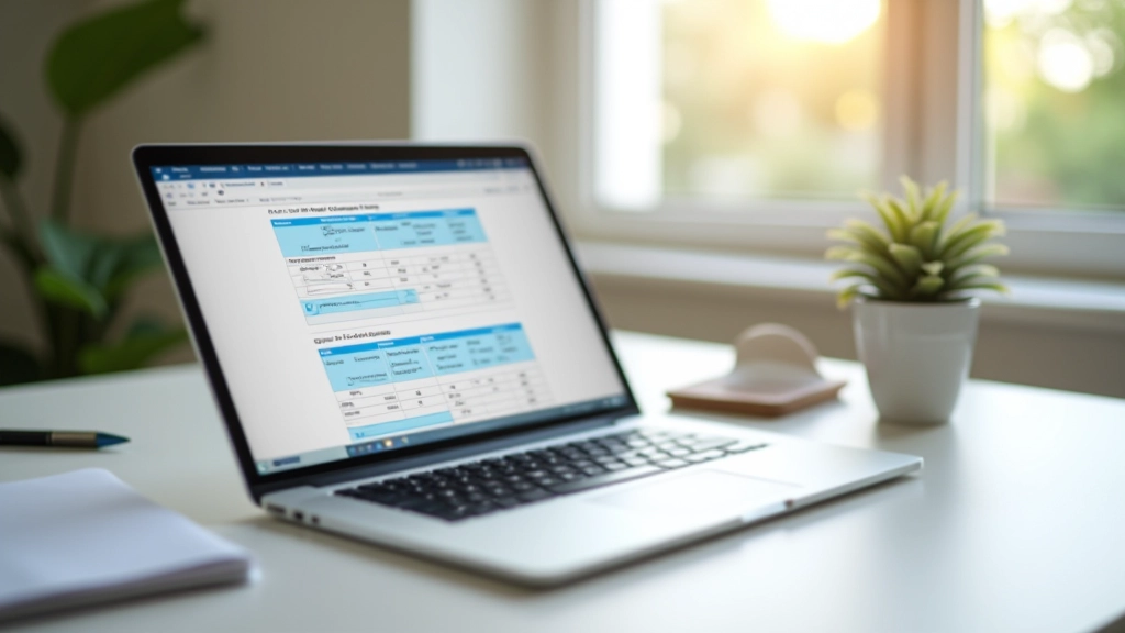 Ordinateur portable affichant un plan d'épargne retraite avec graphiques et données