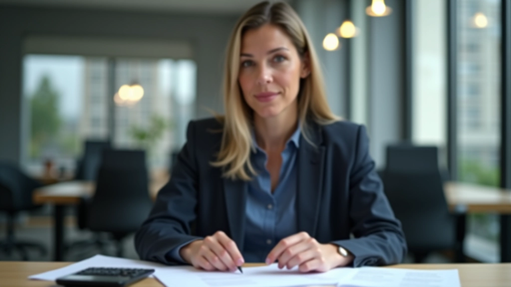Personne consultant ses documents de retraite à un bureau avec un ordinateur portable